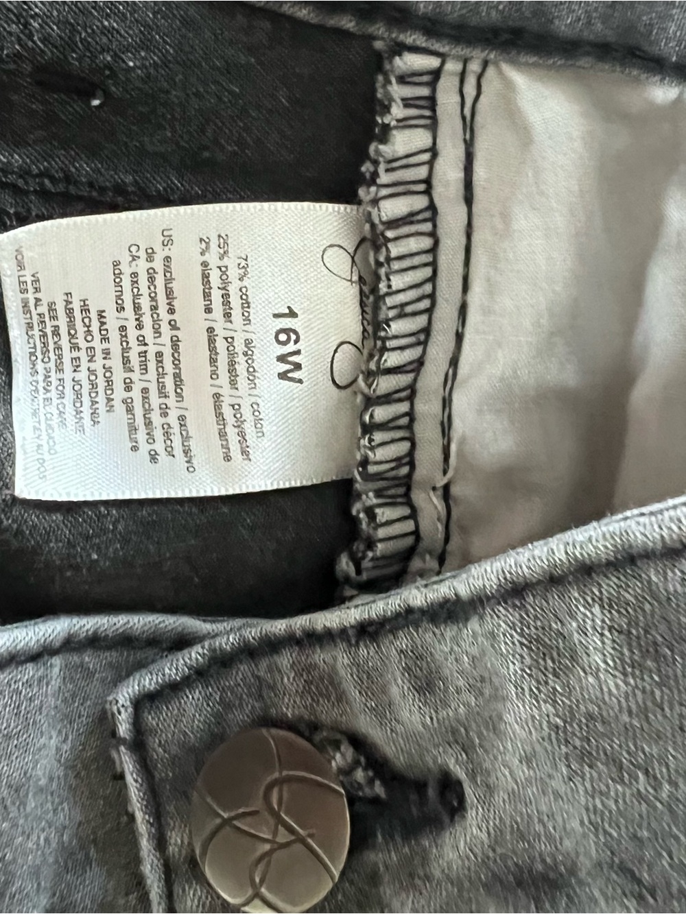 Jessica Simpson Grey Boyfriend Skinny Jeans - Picture 12 of 12